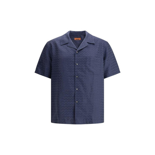 Missoni Bowling Shirt with shiny ZigZag pattern