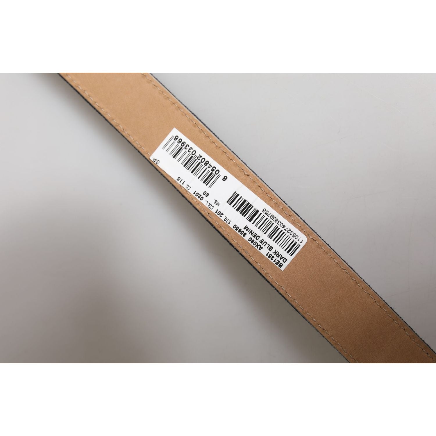 Dolce & Gabbana Blue Denim Silver Logo Metal Waist Buckle Belt