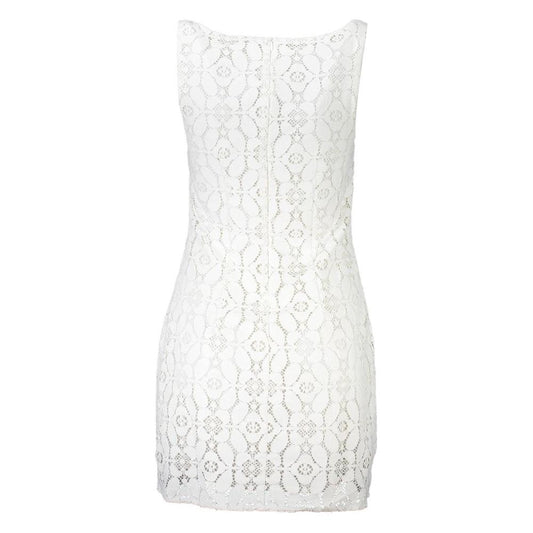 Desigual White Polyester Women Dress Desigual White Smoke
