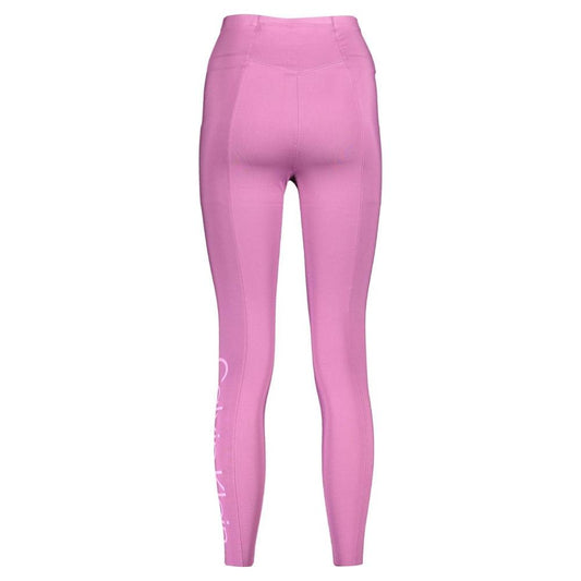 Calvin Klein Purple Polyester Women Legging Calvin Klein Orchid