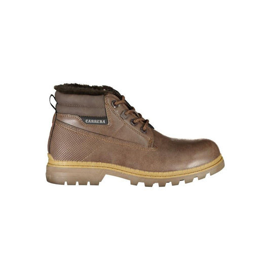 Carrera Chic Lace-Up Boots with Contrast Details Carrera Dim Gray