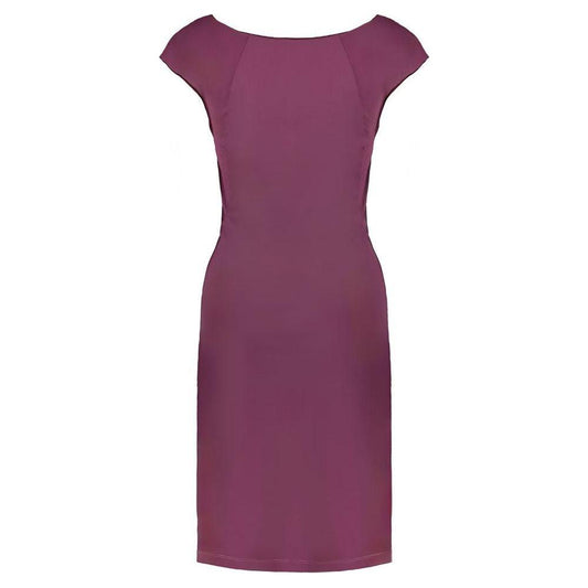 Patrizia Pepe Purple Elastane Dress Patrizia Pepe Dim Gray