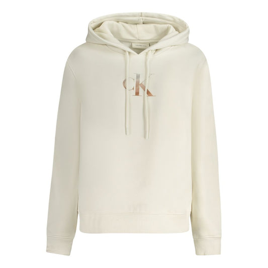 Calvin Klein White Cotton Women Sweater Calvin Klein Light Gray