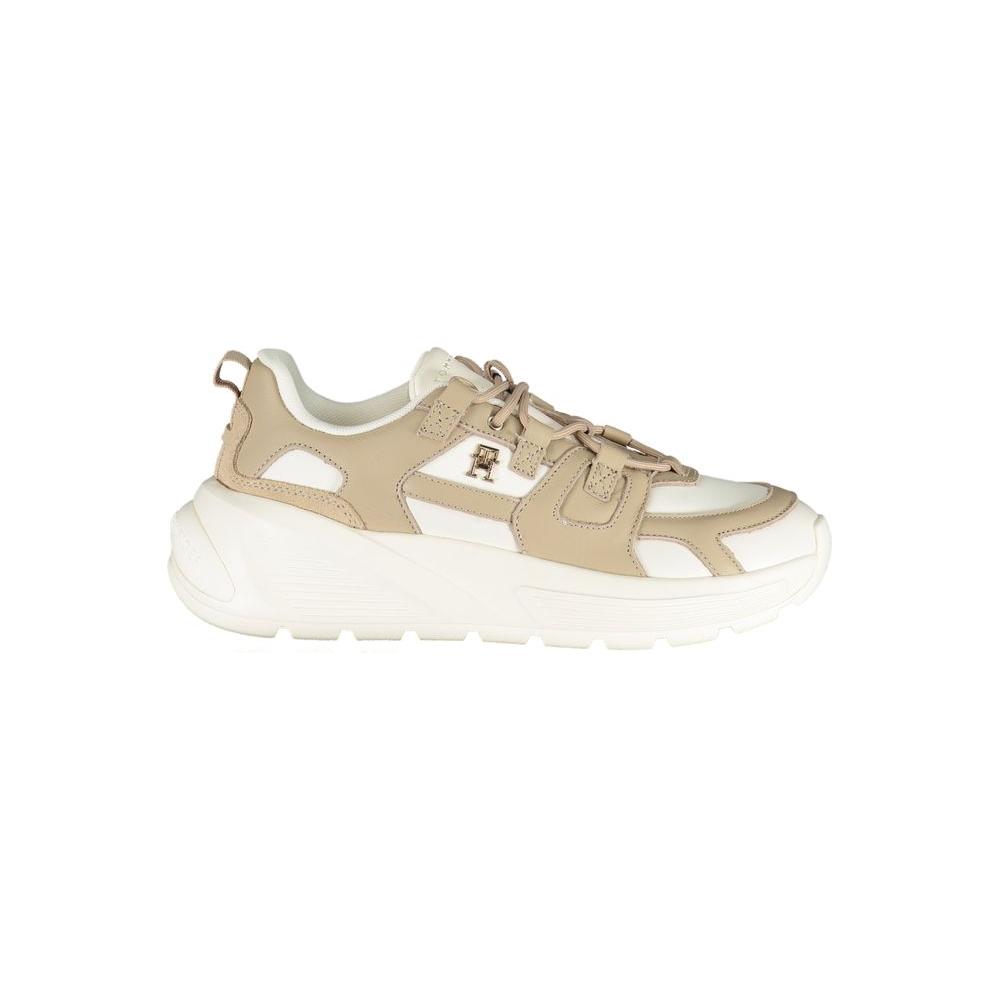 Tommy Hilfiger White Polyethylene Women Sneaker Tommy Hilfiger Antique White