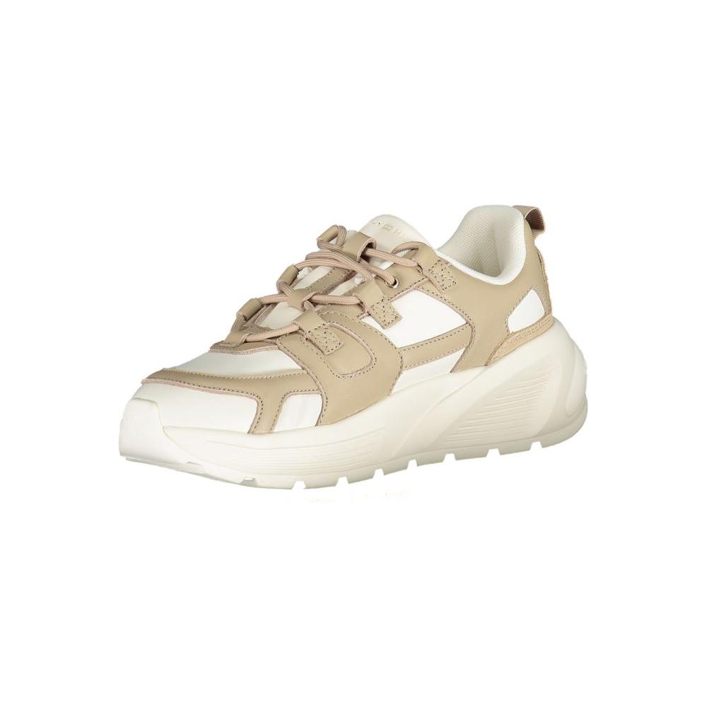 Tommy Hilfiger White Polyethylene Women Sneaker Tommy Hilfiger Light Gray