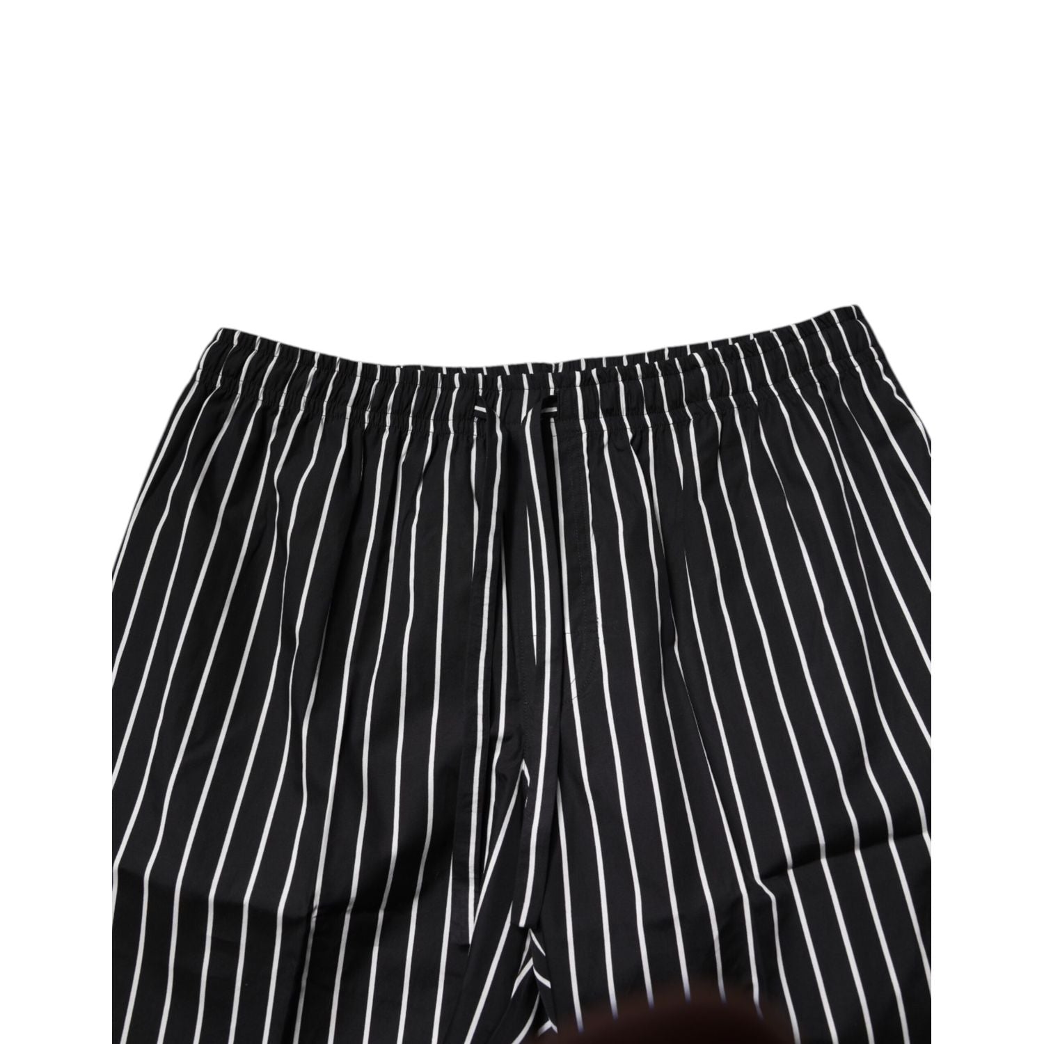 Dolce & Gabbana Black White Stripes Cotton Men Pajama Set Sleepwear
