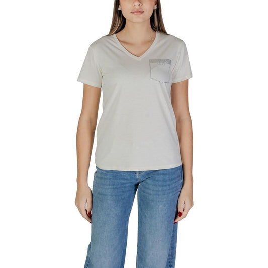 Liu Jo Liu Jo White Cotton Tops & T-Shirt LI-15935000820-IT38|XS 1728,71956299936,Clothing,IT38|XS,IT40|S,IT44|L,Liu Jo,New with tags,Tops & T-Shirts - Women - Clothing,White,Women,Women - Clothing,XL,XXL