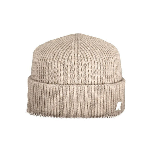K-WAY Beige Wool Men Cap KW-34279