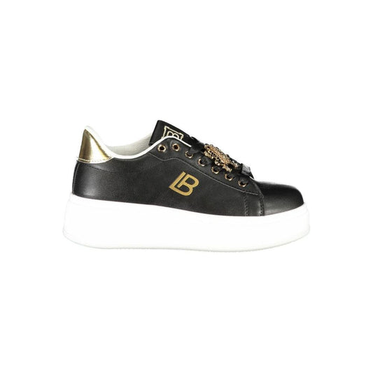 Laura Biagiotti Black Synthetic Women Sneaker Laura Biagiotti Dark Slate Gray
