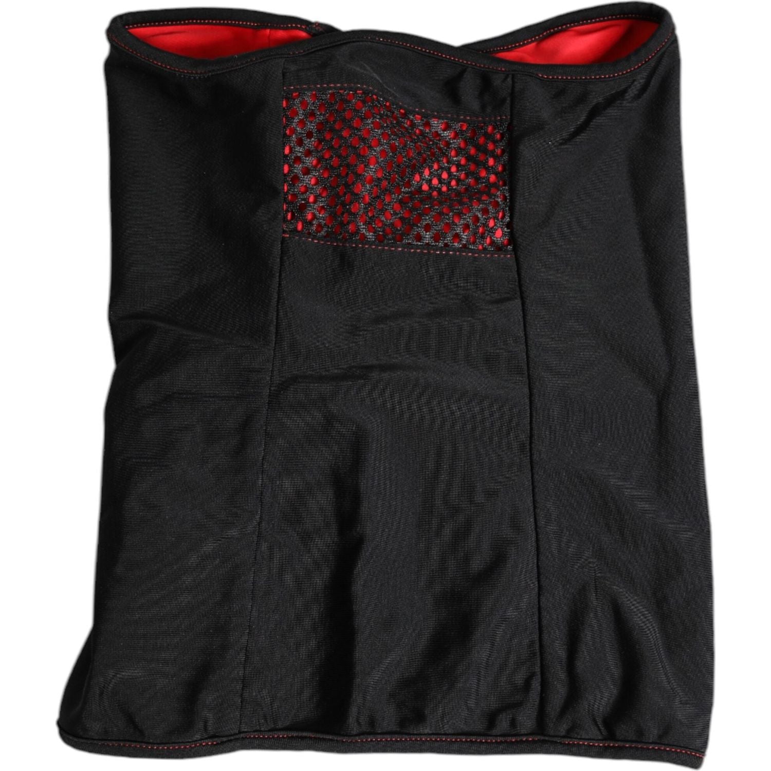 Front view with bag zipped and handles upright.