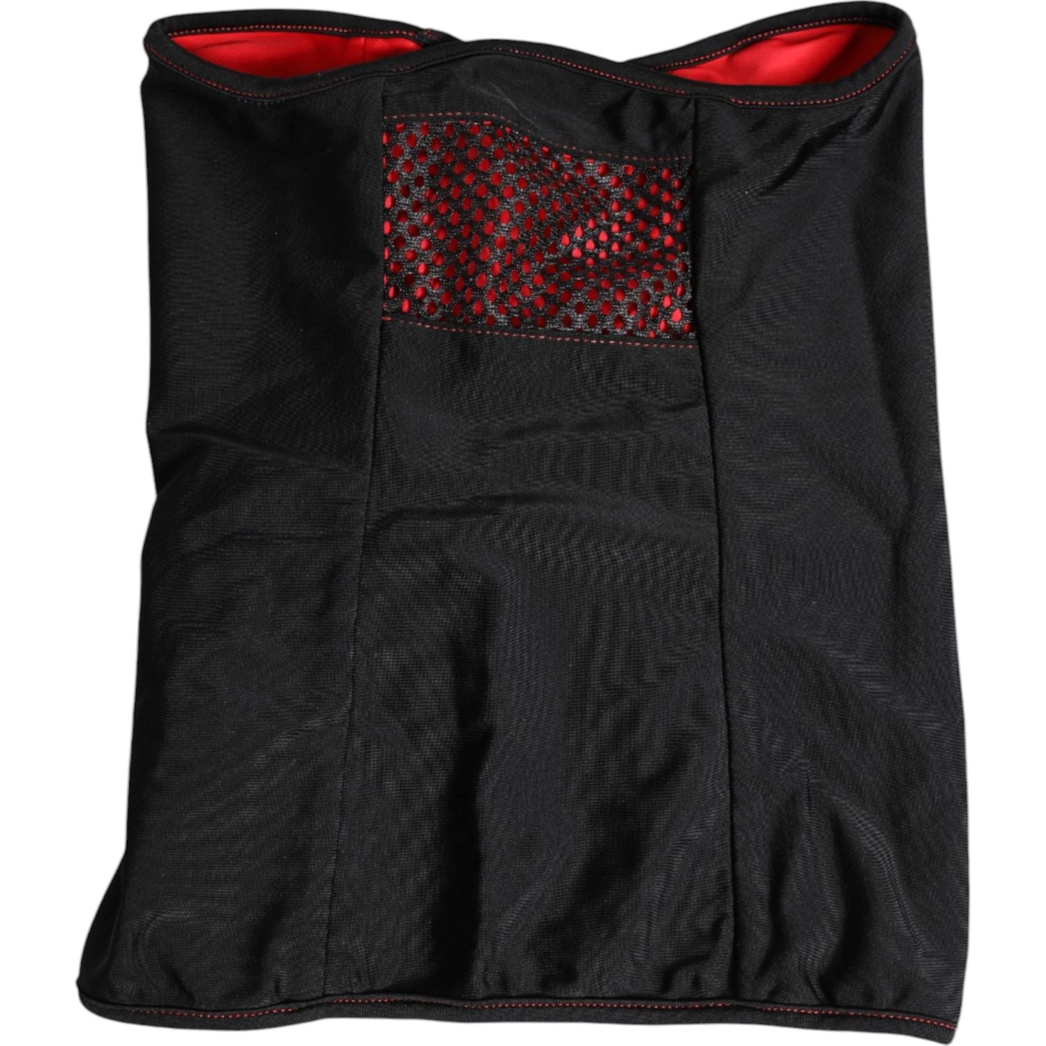 Front view with bag zipped and handles upright.