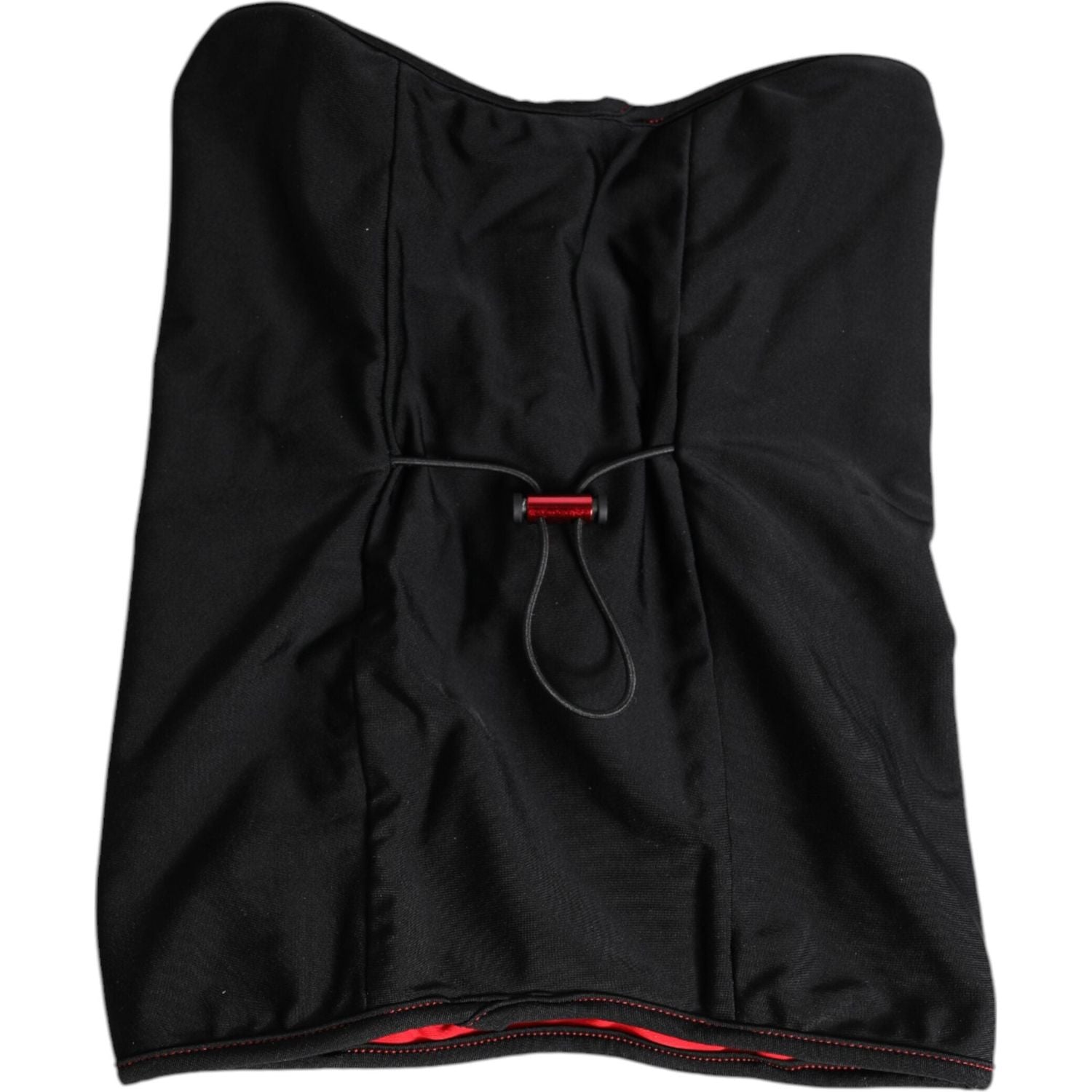 Front view with bag zipped and handles upright.