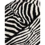 Dolce & Gabbana Black White Zebra Knitted Winter Beanie Hat