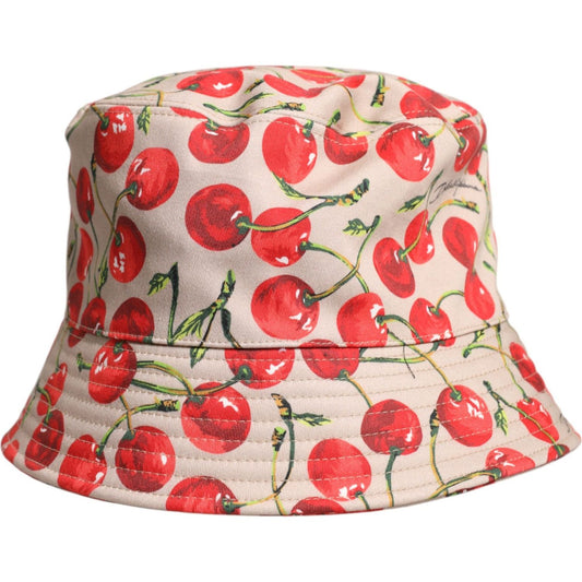 Dolce & Gabbana Dolce & Gabbana Beige Cotton Printed Wide Brim Bucket Hat HAT9832-59 1728,59 cm|L,67345645728,Accessories,Beige,Dolce & Gabbana,Hats & Caps - Men - Accessories,Material: 100% Cotton,Men,Men - Accessories,New with tags