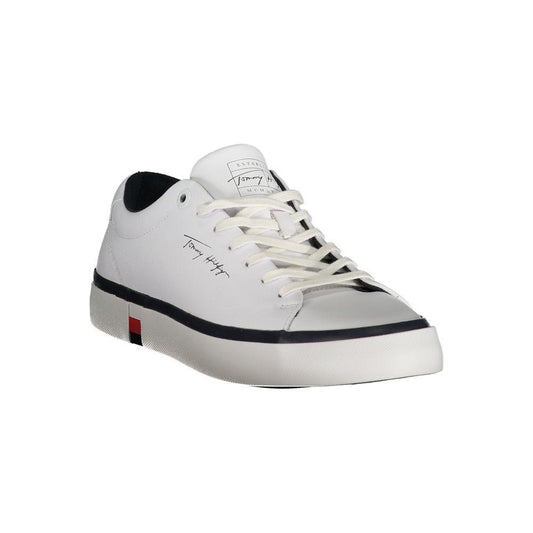 Tommy Hilfiger Elevate Your Game with Stylish White Sneakers Tommy Hilfiger Gray