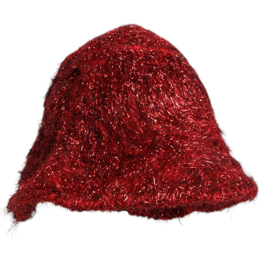 Dolce & Gabbana Dolce & Gabbana Red Viscose Tinsel Wide Brim Bucket Hat HAT9740-58 1728,58 cm|M,67345645728,Accessories,Dolce & Gabbana,Hat - Women - Accessories,Material: 45% Viscose 25% Nylon 20% Polyester 10% Polyester Film Fiber,New with tags,Red,Wome