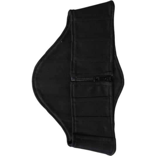 Dolce & Gabbana Black Cotton Waist Tuxedo Belt Cummerbund Dolce & Gabbana Black