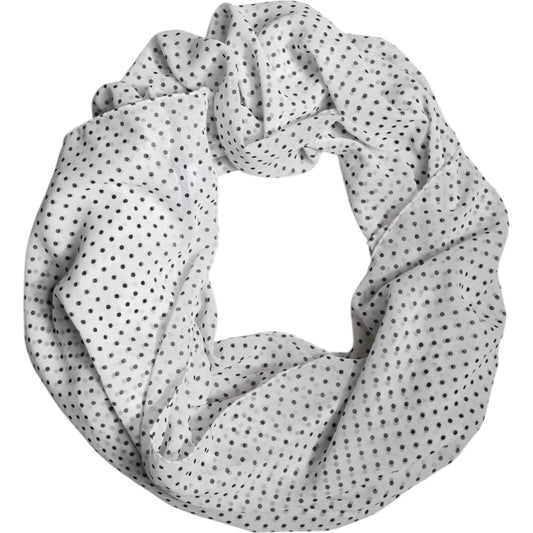 Dolce & Gabbana Dolce & Gabbana White Polka Dots Polyester Wrap Shawl Scarf MS7479 1728,67345645728,Accessories,Dolce & Gabbana,Material: 100% Polyester,New with tags,Scarves - Women - Accessories,White,Women,Women - Accessories