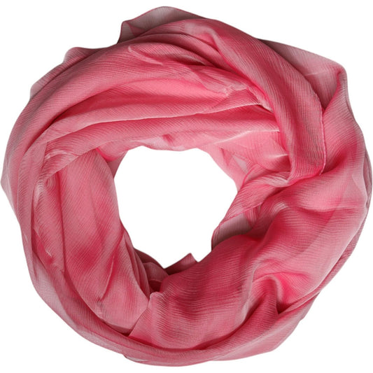 Dolce & Gabbana Pink Silk Rectangle Women Wrap Shawl Scarf Dolce & Gabbana Pale Violet Red