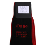 Dolce & Gabbana Black Nylon DG Logo Mid Calf Men Socks