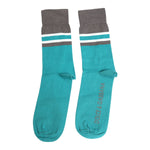Dolce & Gabbana Green Gray Stretch DG Logo Mid Calf Socks