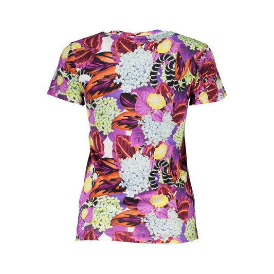 Cavalli Class Purple Cotton Tops & T-Shirt Cavalli Class Gray