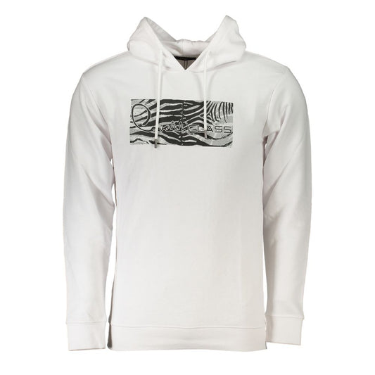 Cavalli Class White Cotton Men Sweater CA-26803-S