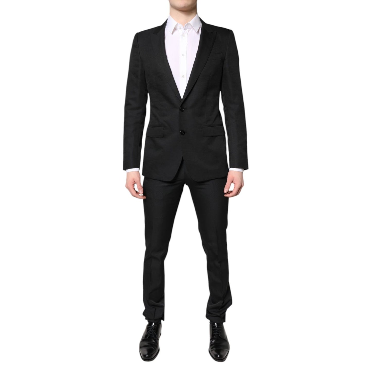 Dolce & Gabbana Black Single Breasted Formal 2 Piece Suit