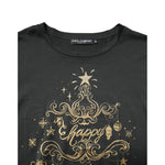 Dolce & Gabbana Black Cotton Round Neck Short Sleeve T-shirt THS90389-42
