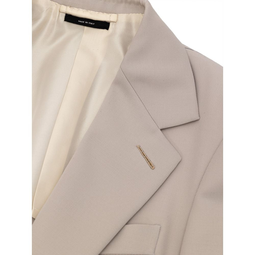 Tom Ford Beige Wool Blazer Tom Ford