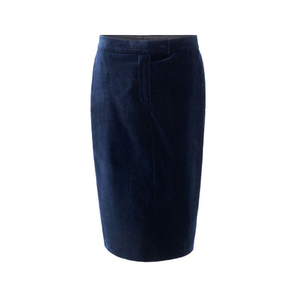 Tom Ford Blue Cotton Midi Skirt Tom Ford