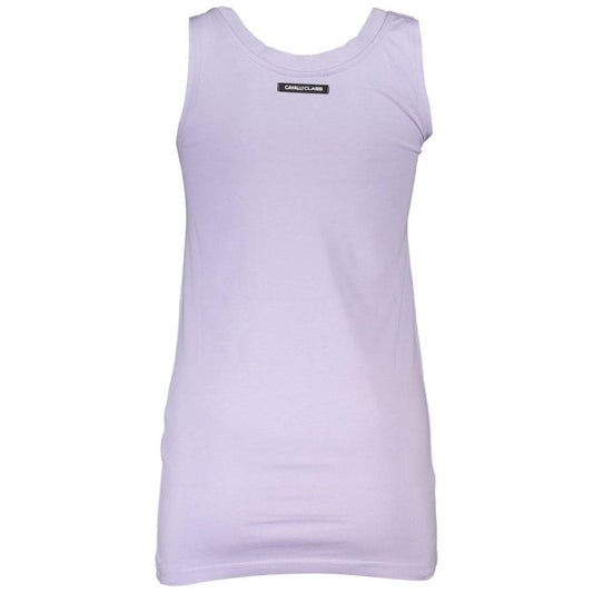 Cavalli Class Purple Cotton Women Top Cavalli Class Thistle