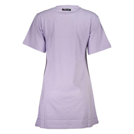 Cavalli Class Purple Cotton Women Top Cavalli Class Gray
