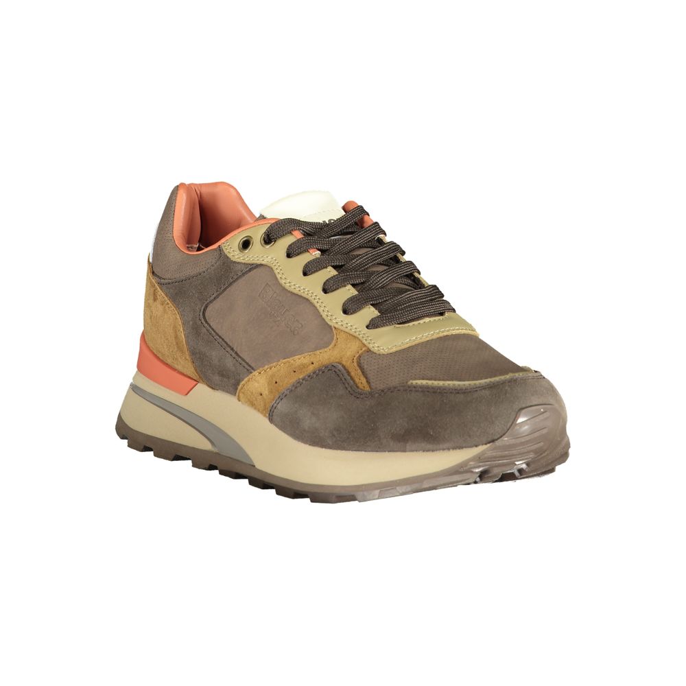 Blauer Marrone Polyurethane Men Sneaker1728,67403481248,Athletic - Sneakers - Shoes,Blauer,Brown,EU41/US8,EU42/US9,EU43/US10,EU44/US11,EU45/US12,Men,New with tags,Shoes,Sneakers - Shoes