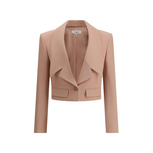 Chloé Cropped Blazer Chloé Rosy Brown