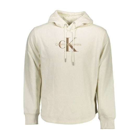 Calvin Klein White Cotton Men Sweater CA-18014-XL
