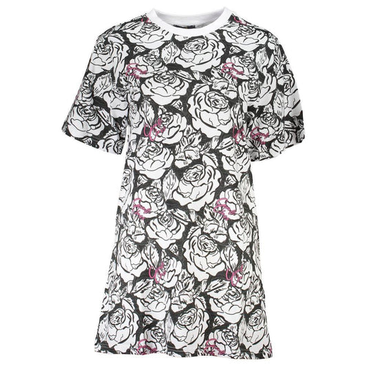 Cavalli Class White Cotton Women Dress Cavalli Class Dark Slate Gray