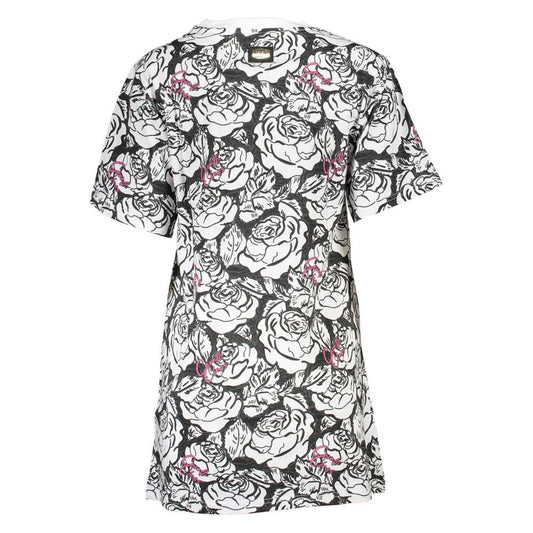 Cavalli Class White Cotton Women Dress Cavalli Class Dark Slate Gray