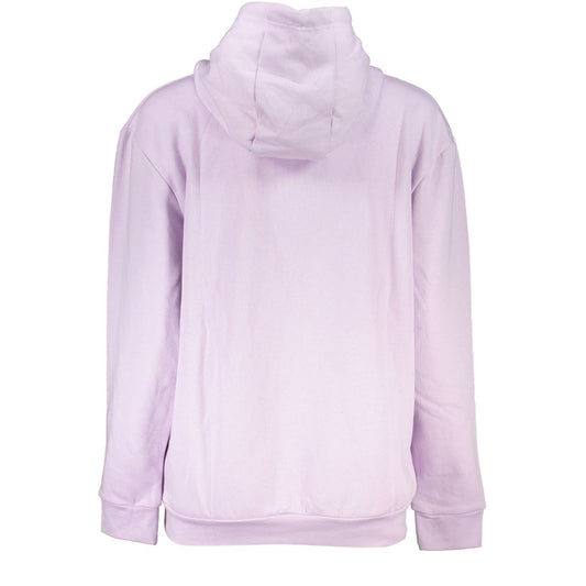 Cavalli Class Purple Cotton Sweater Cavalli Class Light Gray