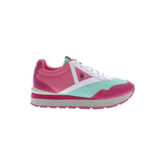 U.S. POLO ASSN. Pink Polyester Women Sneaker U.S. POLO ASSN. Rosy Brown