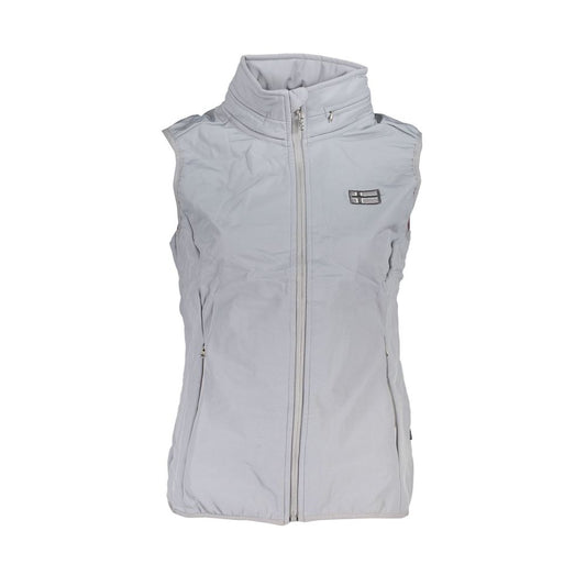 Scuola Nautica Gray Polyester Jackets & Coat Scuola Nautica Gray