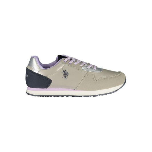U.S. POLO ASSN. Silver Polyester Sneaker U.S. POLO ASSN. Dark Gray