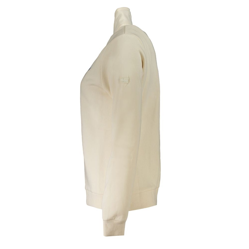 Front view with bag zipped and handles upright.