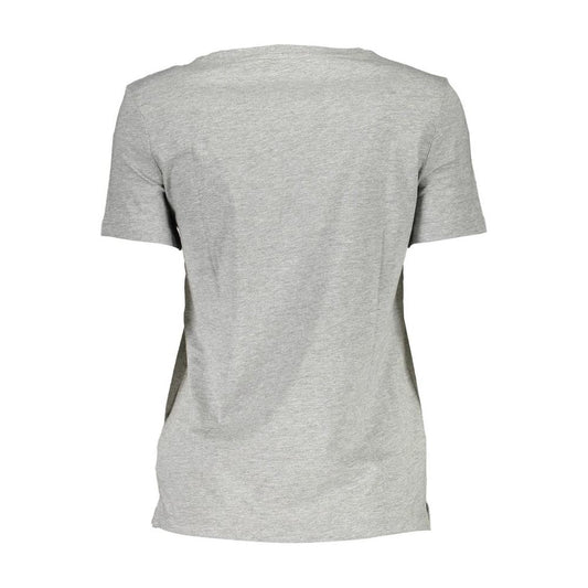 Guess Jeans Gray Cotton Women T-Shirt Guess Jeans Gray