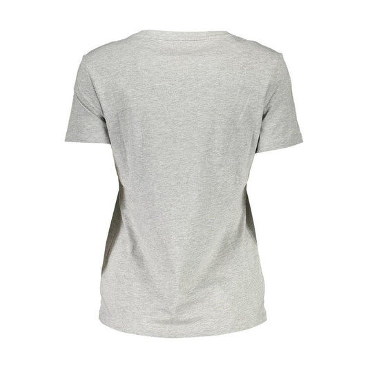 Guess Jeans Gray Cotton Women T-Shirt Guess Jeans Gray