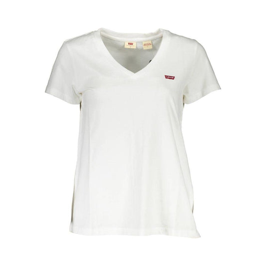 Levi's White Cotton Women T-Shirt Levi's Beige