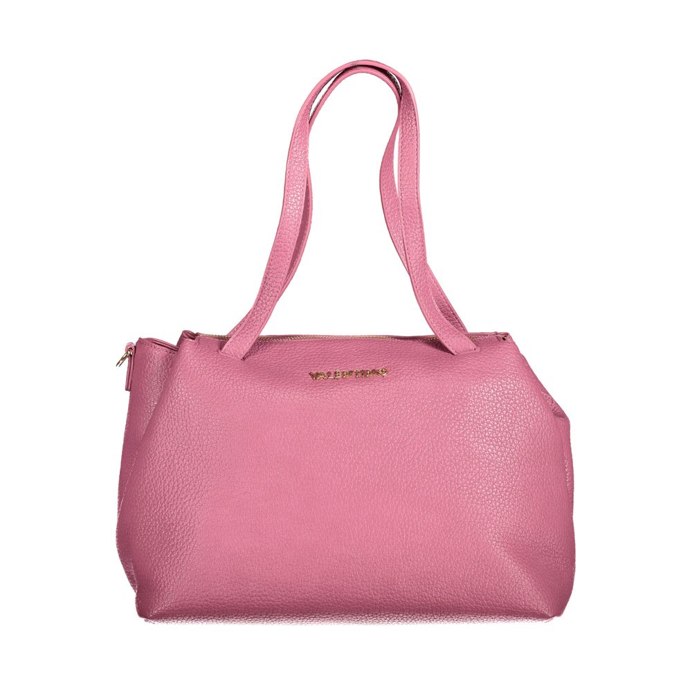 Front view with bag zipped and handles upright.