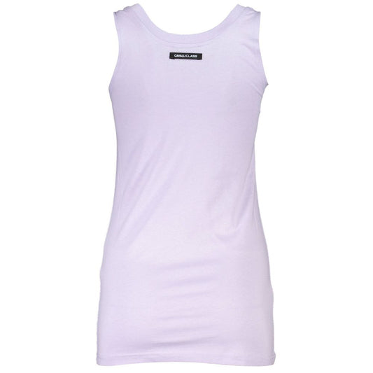 Cavalli Class Purple Cotton Women Top Cavalli Class Lavender