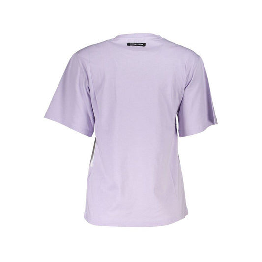 Cavalli Class Purple Cotton Women T-Shirt Cavalli Class Thistle