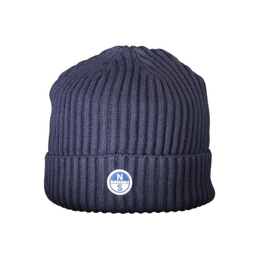 North Sails Blue Cotton Men Cap North Sails Dark Slate Gray